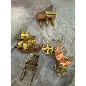 Piano Boat Chair Stroller Gold Lot Christmas Ornament Holiday Decoration‎